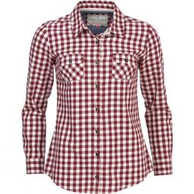 Camisa Brakeburn Gingham Mujer - Rojas - Chile UZB810725